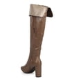 thumbnail image 3 of New Women Breckelles Linda-22 Leatherette Over The Knee Block Heel Tailored Boot, 3 of 5