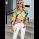 thumbnail image 4 of Blusas Bohemias con Cuello en V y Mangas Farol para Mujer 2025 Girasol L, 4 of 10