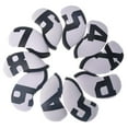 thumbnail image 3 of 10x Funda Protectora de Neopreno para Cabeza de Hierro de Número, Cubierta de Cabeza Antiarañazos, Cubiertas de , Equipo para en blanco y negro shamjiam  Cubierta de cabeza de golf, 3 of 7