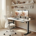 thumbnail image 6 of Electric Stand up Desk Frame, 4 Memory Height Settings Height Adjustable Table Legs, Black, 6 of 7