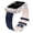 blue, variant on Compatible with Apple Watch Band 41mm with Case Women ,Blingbling Leather and Silicone Band with Diamond Case (without screen protector) for iWatch Series 7