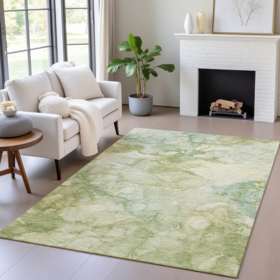 Addison Rugs Chantille Indoor/Outdoor Transitional Abstract Aloe Machine Washable Rectangle Rug, 10' x 14'