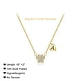 thumbnail image 2 of TINGN Dog Mom Gifts for Women Necklace Dainty 14 Gold Plated Initial Paw Print Dog Mom Necklace, 2 of 5