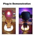 thumbnail image 2 of Mistaha Starlight Projection Lamp with Moon Design - Astronaut Sitting on Moon Ball, Remote Control LED Light Projector, White Color, Ideal for Bedroom Decor, 5W Laser, 532nm Wavelength, 100-240V, 2 of 6