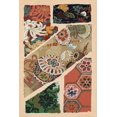 thumbnail image 2 of Seizan, Ema 17x24 Gold Ornate Wood Framed with Double Matting Museum Art Print Titled - Japanese Textile Design V, 2 of 4