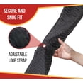 thumbnail image 3 of 4 Pack Quilted Door Jamb Protector Pad w/ Adjustable Metal Clip - 69"x11" Polyester Washable, and Reusable Black Moving Door Protector, 3 of 9