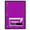 Dark Purple, variant on 1PC Blue 1 Subject Spiral Notebook, Wide Ruled 60 Sheets, Letter Size 10.5" x 8" 3-Hole Punched Wirebound Notebook