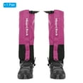 thumbnail image 3 of Uxcell Leg Gaiters, Waterproof Shoe Covers Adjustable Snow Boot Gaiter, Purple, L, 3 of 6