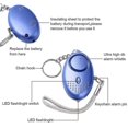 thumbnail image 2 of Paquete de 5 llaveros con alarma de seguridad personal de 140 db con luz LED, alarma personal, 2 of 4