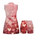 thumbnail image 3 of Uorisanigo Artistic Heart Golf Dresses for Women Soft Breathable Womens Sleeveless Golf Tennis Dresses Fashion Outing Wear with Inner Shorts＆Pockets 2 Pieces, 3 of 7