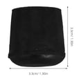 thumbnail image 2 of WEUVEB 12-Pack Black Chair Leg Caps Furniture Foot Covers Anti- Protective Wear-Resistant Pads for Home Use, 2 of 9