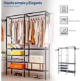 thumbnail image 4 of Closet Armable Bluelander para Ropa, Organizador con 2 Divisiones, 4 of 5