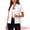 White, variant on DARING DIVA Women's Short Sleeve Button Down Notched Collar Western Pocket XS Deep Blue