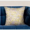thumbnail image 2 of Plutus 16" x 16" Lemon Reef Luxury Throw Pillow in Yellow and Cream Floral, 2 of 3
