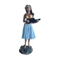 thumbnail image 2 of Muñeca hawaiana para salpicadero, miniatura de resina, figura hawaiana de recuerdo falda azul, 2 of 9