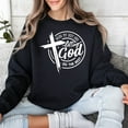 thumbnail image 6 of Inspirational Christian Sweatshirt - Doing My Best and Letting God Do The Rest - Motivational Religious (M, LightPink), 6 of 7