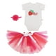 thumbnail image 1 of KAKOWELY Conjunto de ropa para bebé, falda tutú y pantalones de fresa (estilo 1, 12-18 meses), 1 of 5