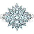 thumbnail image 5 of Sterling Silver Rhodium Aquamarine Ring (Size 7) Made In India qr4529aq-7, 5 of 5