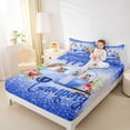 thumbnail image 4 of Homewish Happy Camping Full Size Sheets,Camper Theme Bed Sheets,Rustic Flower Floral Sheet Sets For Children,Microfiber Bedroom Decor,4 Pieces, 4 of 7
