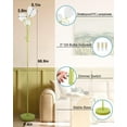 thumbnail image 2 of 69IN Dimmable Floor Lamp Art Deco Floor Lamps with  & Flower Lampshade for Girls/Kid Room Standing Lamps with 3Pcs 3000K Bulbs Stylish Design Mid Century Modern Tall Lamp-Green, 2 of 16