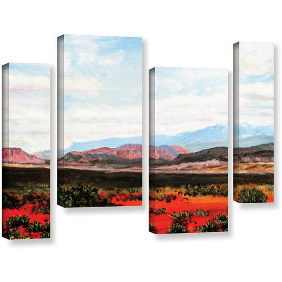ArtWall Gene Foust "Joyride" 4-Piece Gallery-Wrapped Canvas Staggered Set