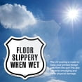 thumbnail image 6 of Floor Slippery When Wet 12 inch X 12 inch Shield-Shaped Rust-Free Aluminum Metal Sign Weather Resistant Made in the USA, 6 of 6