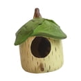 thumbnail image 2 of Casa para pájaros colgante, nido de colibrí exterior, casa para pájaros, resina decorativa, nido de pájaro rústico, decoración de jardín para valla,, 2 of 8