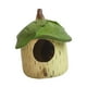 thumbnail image 2 of Casa para pájaros colgante, decoración exterior para jardín, casa para pájaros, resina rústica, nido de colibrí decorativo, nido de pájaro para valla, 2 of 8