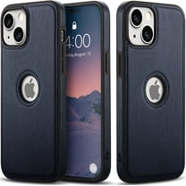 For Apple iPhone iPhone 14 (6.1'') 2022 Leather Case Thin Flexible Soft Grip Luxury Vgean PU Leather Cover Durable Anti-Scratch Full Phone Cases Compatible with iPhone 14 6.1"