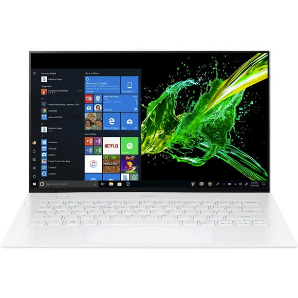 Acer Swift 7 SF714-52T-73CQ 14" Touchscreen Notebook - 1920 x 1080 - Core i7 i7-8500Y - 16 GB RAM - 512 GB SSD - White - Windows 10 Home 64-bit - Intel UHD Graphics 615 - In-plane Switching (IPS)