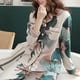 thumbnail image 5 of Conjunto De Pijama Con Estampado Floral Para Mujer, Ropa De Dormir De Manga Larga Con Botones Y Bolsillo En El Pecho, Cómodo Y Transpirable, 5 of 7