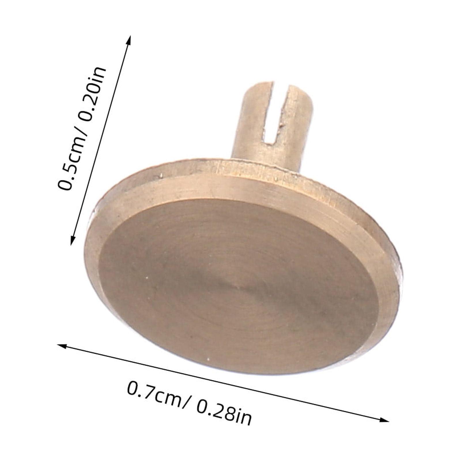 OUNONA 50Pcs Copper Clock Second Hand Caps in Tone, Precise Fit for DIY Wall Clock Repair and Replacement