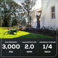 thumbnail image 3 of Greenworks 3000 PSI 2.0 Max GPM TruBrushless Electric Pressure Washer (Motor: 120V), 3 of 13