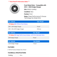 thumbnail image 2 of Front Brake Rotor - Compatible with 2014 - 2020 Dodge Charger - Raybestos, 2 of 2