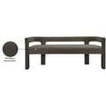 thumbnail image 6 of Maklaine Modern / Contemporary Rich Brown Boucle Fabric Bench, 6 of 8