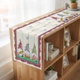 thumbnail image 6 of Table Runners 70 Inches Long Dress Scarves, Gnomes Easter Farmhouse Coffee/Dining/Kitchen Table Decor, Holiday Table Runner, Eggs Tulips Spring Floral Wooden 13x70 Inch, 6 of 9