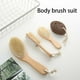 thumbnail image 4 of Cateissary Juego de baño de 4 Uds., cepillo de doble cara, traje de piedra pómez, guantes de madera, herramientas de hidratantes, caja de Juegos de accesorios de baño Cateissary HA074796-00, 4 of 6