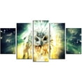 thumbnail image 1 of Design Art Hibou Coloré Art Sur Toile, 1 of 3