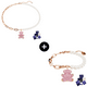 thumbnail image 1 of SET CONJUNTO SWAROVSKI TEDDY BEAR PERLAS COLLAR PULSERA BRAZALETE ROSA MUJER ACCESORIOS ORO ROSA 14K, 1 of 4