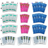 48 Pcs Travel Medicine Kit with Individual Advil Packets, Antacids & Resealable Bag for Upset Stomach, Indigestion, Muscle Pain, Acid Reflux & Diarrhea (3 Sets)