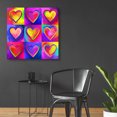 thumbnail image 4 of Epic Art 'Pop Art Heart 2' by Howie Green, Acrylic Glass Wall Art, 36"x36", 4 of 8