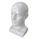 thumbnail image 5 of Cabeza de maniquí de PVC para hombre, soporte de exhibición, herramienta de peinado de belleza para sombrero, bufanda, accesorio Blanco, 5 of 9