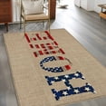 thumbnail image 2 of 3'x5' Rug for Living Room Bedroom, Beige Vintage Washable Area Rugs Non-Slip Carpet Mats, American Flag Farmhouse Retro Art Rustic Indoor Low Pile Area Rug Runner for Kitchen, Mudroom, 2 of 8
