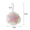 thumbnail image 7 of Cheers.US 2 Pcs Shower Sponge Star Bath Loofahs Pouf Wash Ball Puff Bulk Mesh Brush Body Scrubber for Kids,Toddler,Boys,Girls, Baby Shower Essential Skin Care, Soft Bathing Accessories&nbsp;, 7 of 7