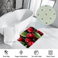 thumbnail image 3 of Cherry Polyester Non-Slip Machine Washable Bath Rug Door Carpet Chair Rug, 3 of 6