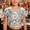 Silver, variant on Sparkly Glitter Performance Top For Girls And Boys Cheerleading Short Sleeve Tee Stage Show Outfit T-Shirts Kids Short Sleeve Crewneck Solid Basic Tees Casual Tops