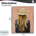 thumbnail image 4 of Stupell Industries Contemporary Blonde Cowgirl Back View Gray Framed Giclee Art, 11 x 14, by The Prints Vibe, 4 of 8