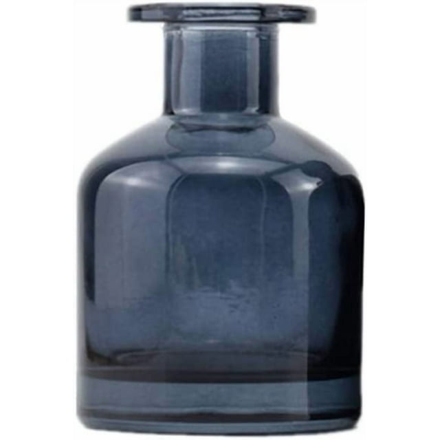 1Pcs 150ml/5oz Empty Glass Diffuser Bottle Aromatherapy Jar Container Fragrance Accessories Use with Essential Oils Replacement Diffusers Reed Sticks DIY Crafts Decor Blue