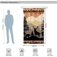 thumbnail image 6 of Farmhouse Rustic Deer Small Shower Stall Curtain Size 36" x 72", Forest Woodland Cabin Narrow Stand up Shower Curtains for Bathroom Decor Polyester Fabric Set, 6 of 6