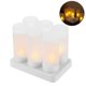 thumbnail image 4 of 6 PCS Rechargeable Flameless Candles Realistic Flickering Yellow LED Cordless Tealight Candles with 2025 Walkbee, 4 of 5